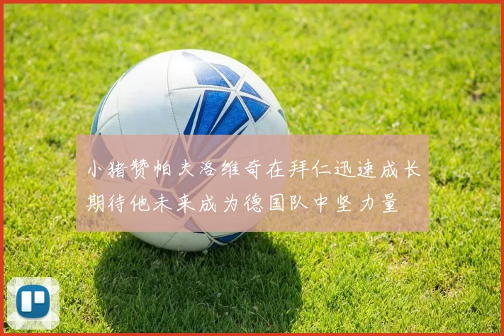 小猪赞帕夫洛维奇在拜仁迅速成长期待他未来成为德国队中坚力量